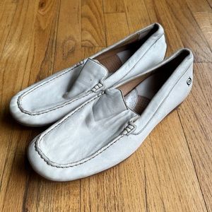 Born white leather loafers slip on men’s 10.5